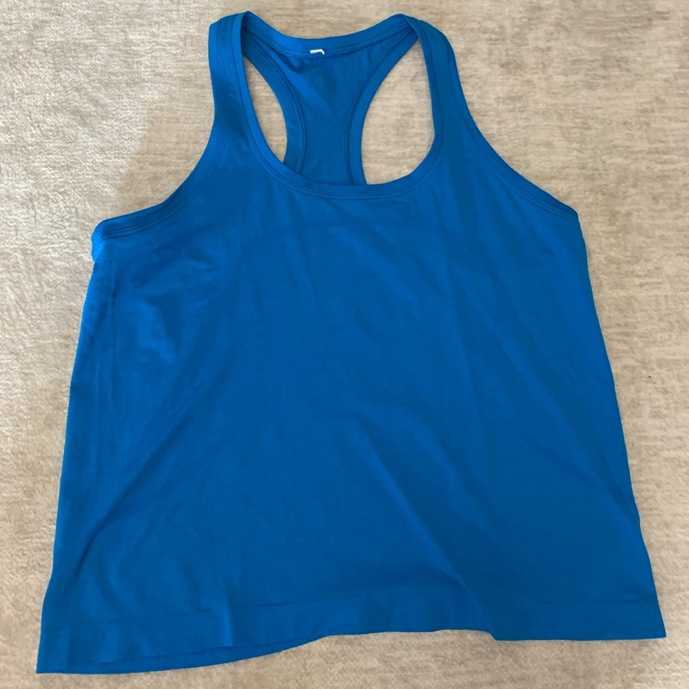 Lululemon Swiftly Tech Racerback Tank Top 2.0 Race Length Size 10 Poolside